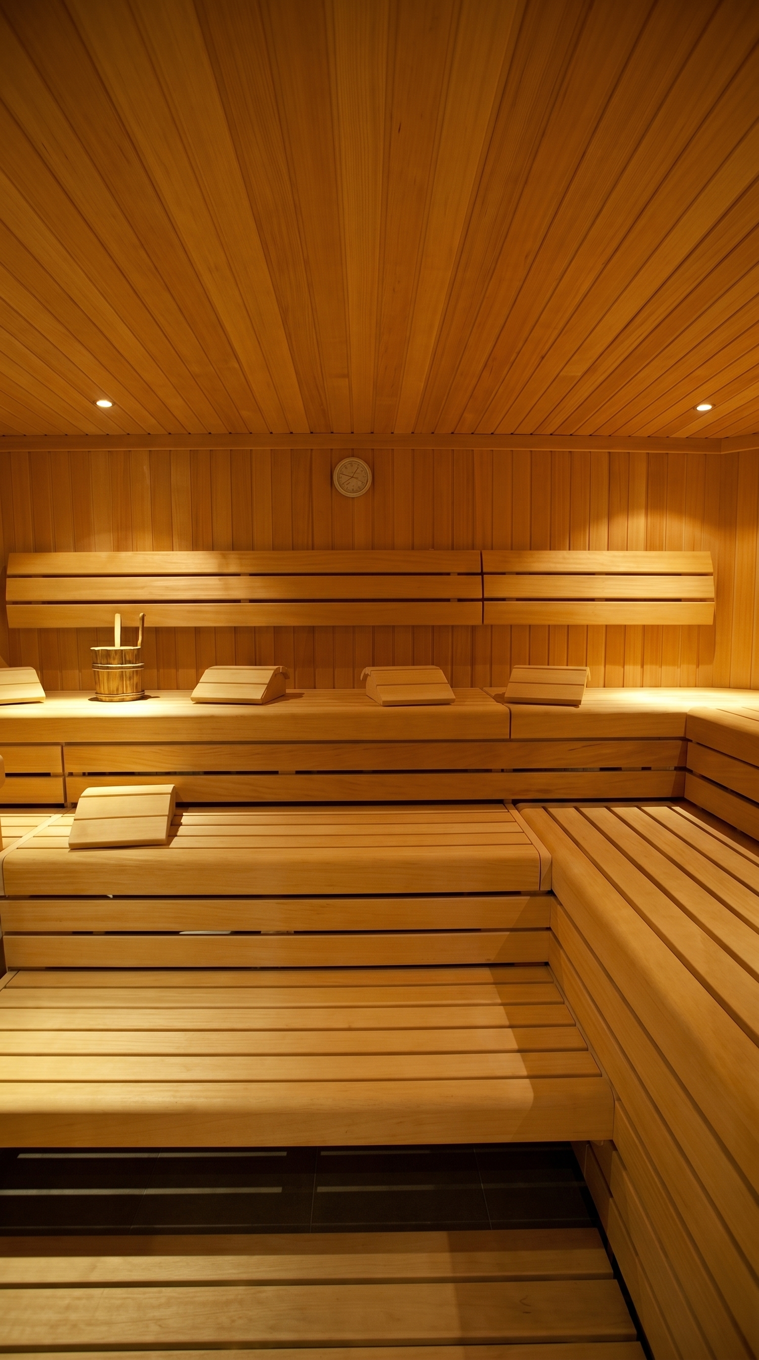 Gym and spa area prepared for hotel guests.